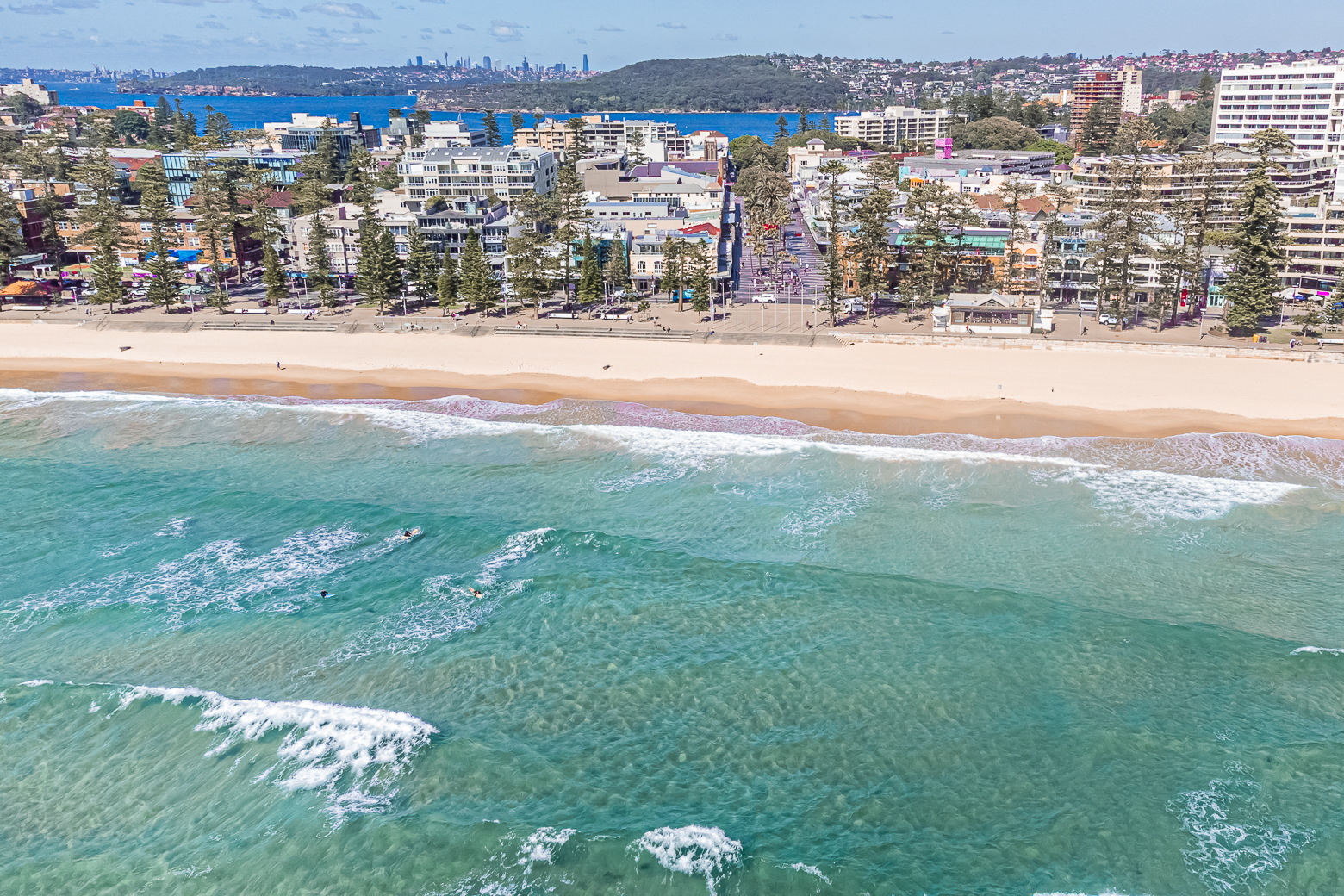 Manly Corso Aerial Photograph Surf